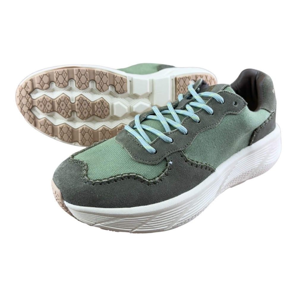 PRIMABASE PB101 casual women Sneakers Green  suede Technical textile